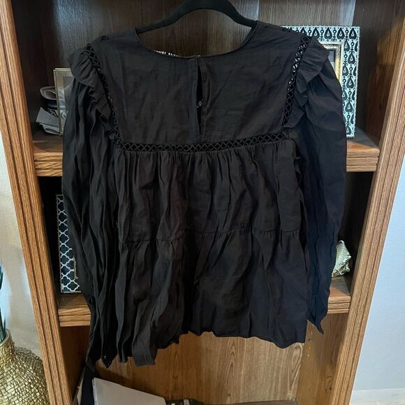 ENGLISH FACTORY RUFFLE BLOUSE - Picture 4 of 4